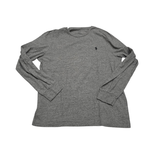 Playera Ralph Lauren Custom Fit Xgrande Xl Gris Pony Negro