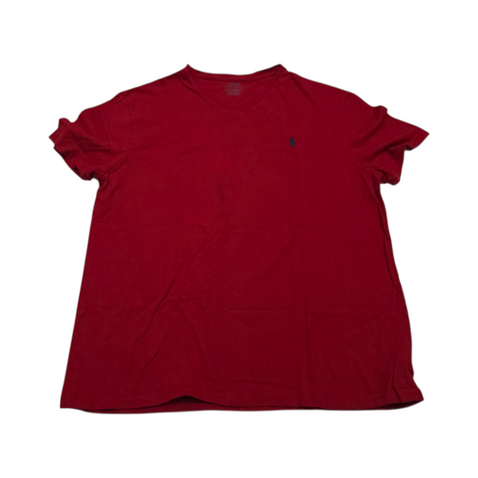 Playera Ralph Lauren Xgrande Xl Roja Pony Azul