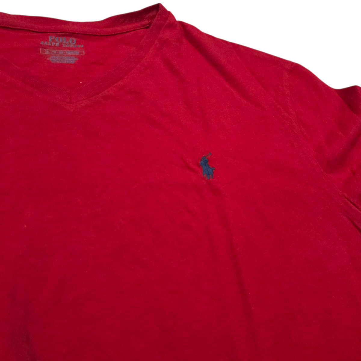 Playera Ralph Lauren Xgrande Xl Roja Pony Azul