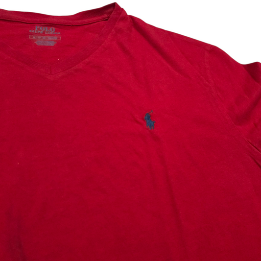 Playera Ralph Lauren Xgrande Xl Roja Pony Azul