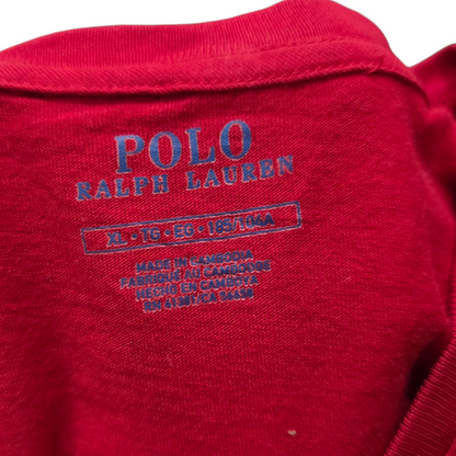 Playera Ralph Lauren Xgrande Xl Roja Pony Azul