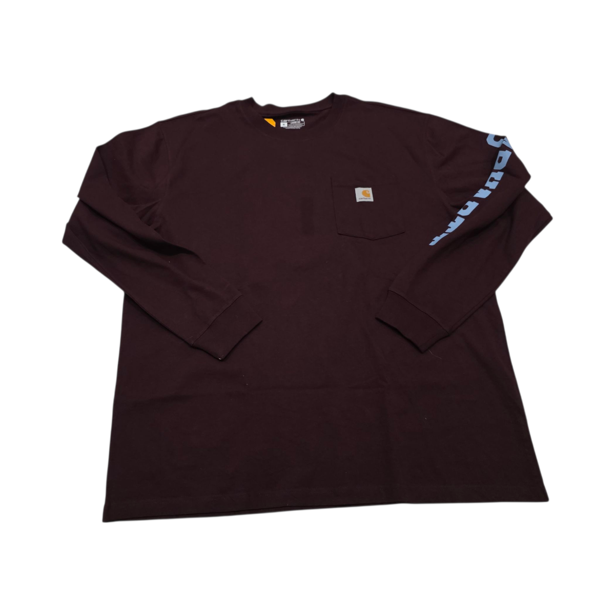 Playera Manga Larga Carhartt Loose Fit Xgrande Xl Vino