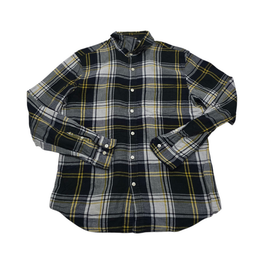 Camisa Banana Republic Mediana M Cuadro Azul Blanco