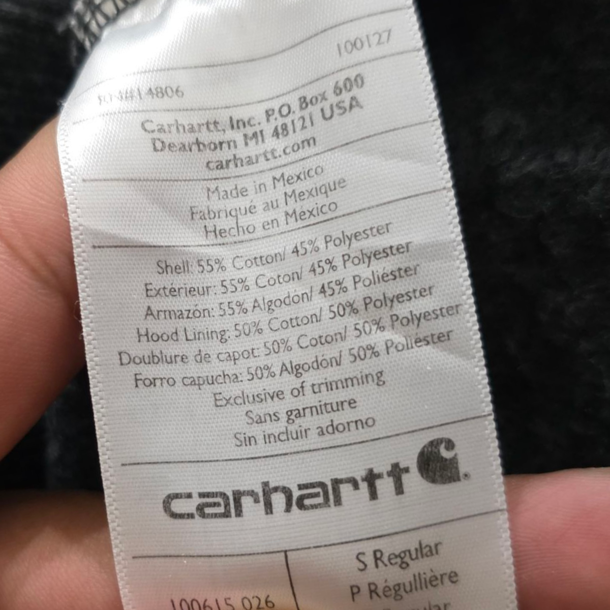 Sudadera Carhartt Chico S Gris