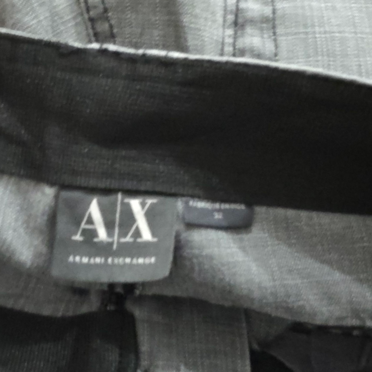 Pantalon Recto Armani Exchange Talla 32 Gris