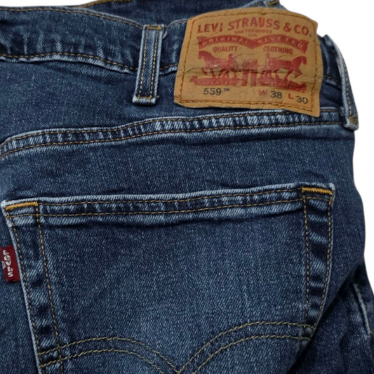 Pantalon Levis 559 38x30 Azul