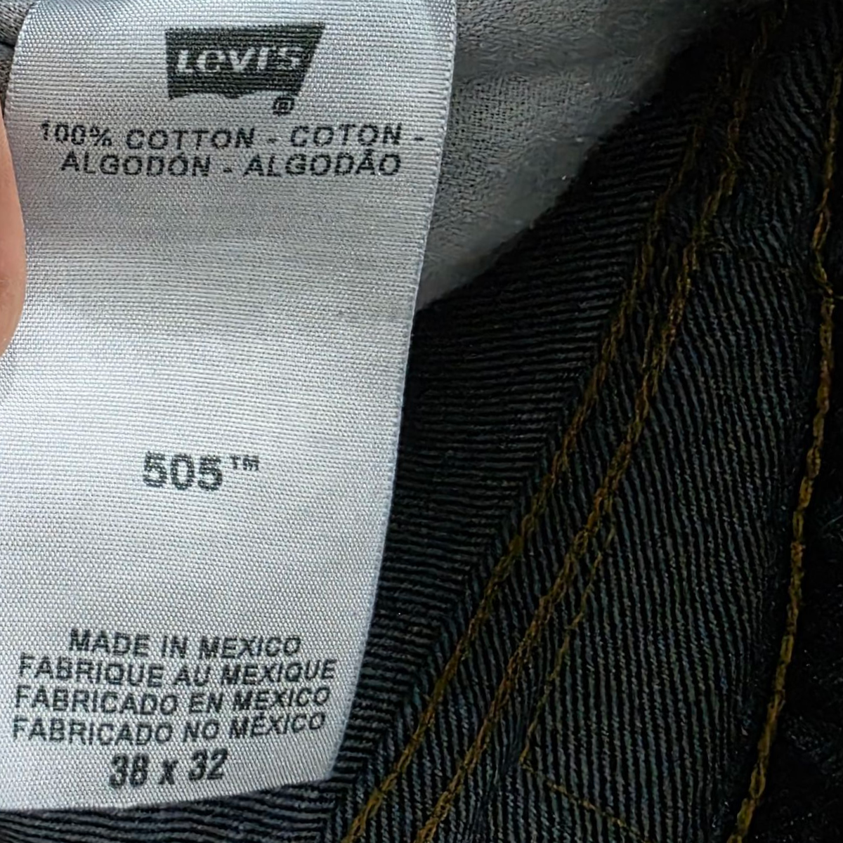 Pantalon Levis 505 38x32 Azul