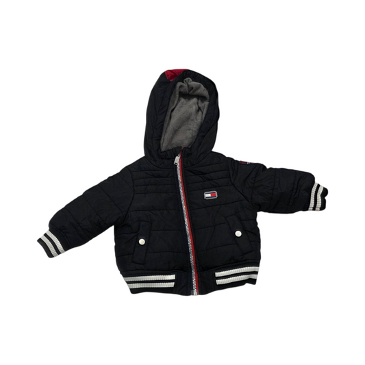 Chamarra Tommy Hilfiger Bebe 12 Meses Negra