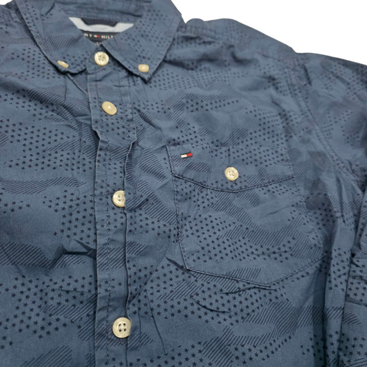 Camisa Tommy Hilfiger Adolescent L 16-18 Azul