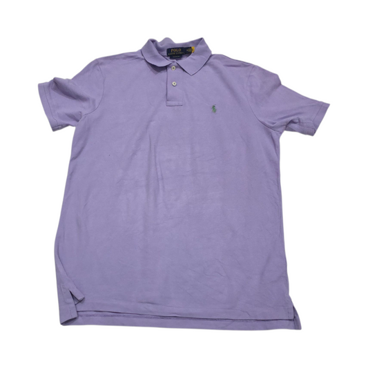 Playera Polo Ralph Lauren Mediana M Lila Pony Verde