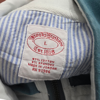 Sudadera Brooks Brothers Grande L Azul Metalico Deslavado