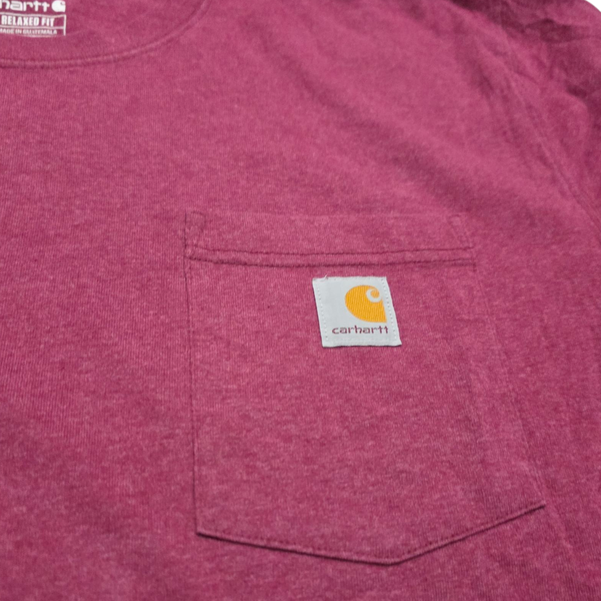 Playera Carhartt Relaxed Fit Xgrande Xl Vino