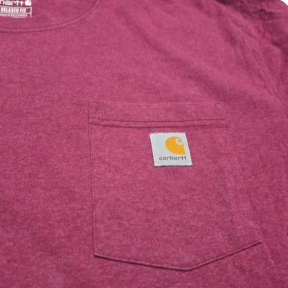 Playera Carhartt Relaxed Fit Xgrande Xl Vino