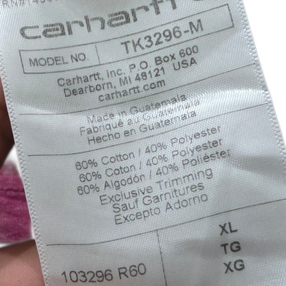 Playera Carhartt Relaxed Fit Xgrande Xl Vino