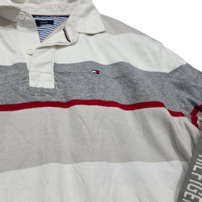 Playera Polo Manga Larga Tommy Hilfiger Grande L Gris