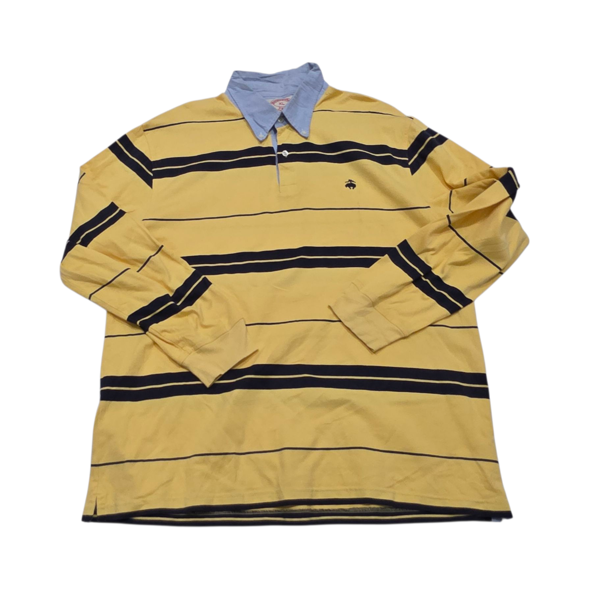 Playera Polo Manga Larga Brooks Broters Xgrande Xl Amarillo