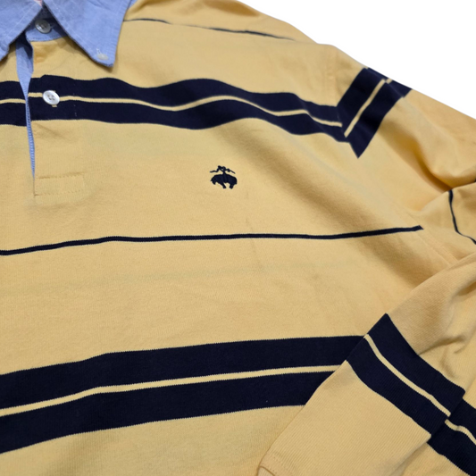 Playera Polo Manga Larga Brooks Broters Xgrande Xl Amarillo