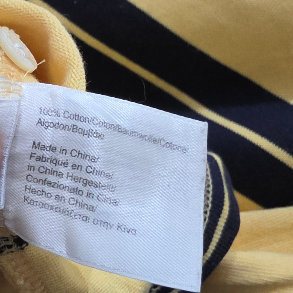 Playera Polo Manga Larga Brooks Broters Xgrande Xl Amarillo