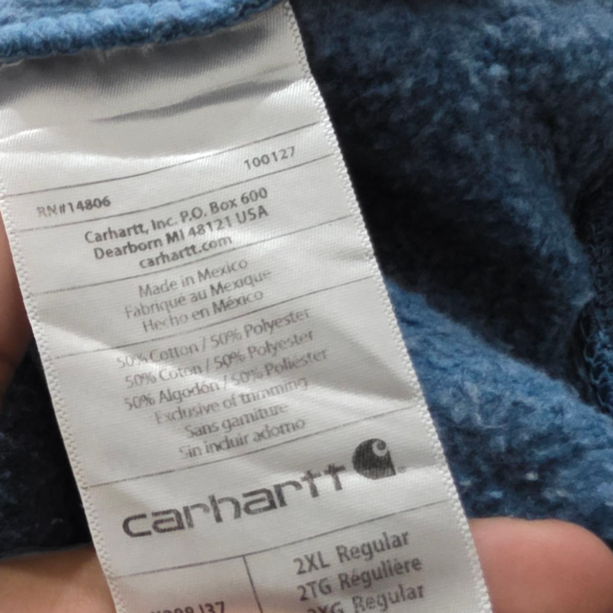 Sudadera Con Gorro Carhartt 2xl Azul