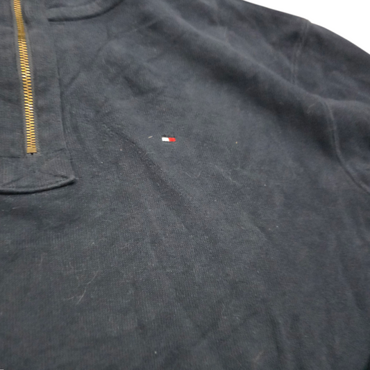 Sueter Medio Cierre Tommy Hilfiger Xxl Azul Marino