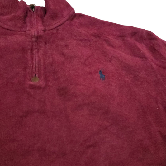 Sueter Ralph Lauren Xxl Vino Deslavado