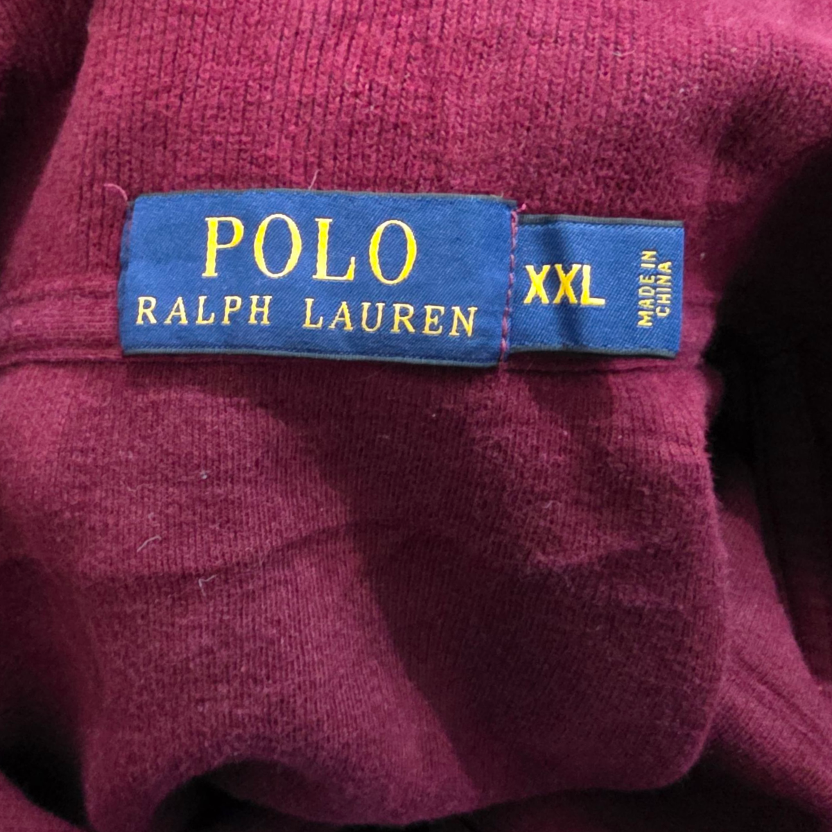 Sueter Ralph Lauren Xxl Vino Deslavado