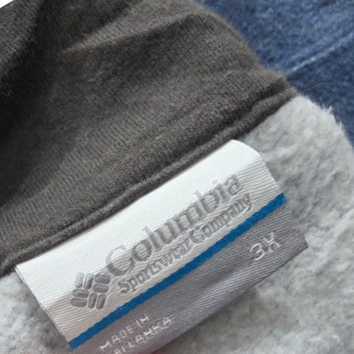 Sueter Medio Cierre Columbia 3x Azul