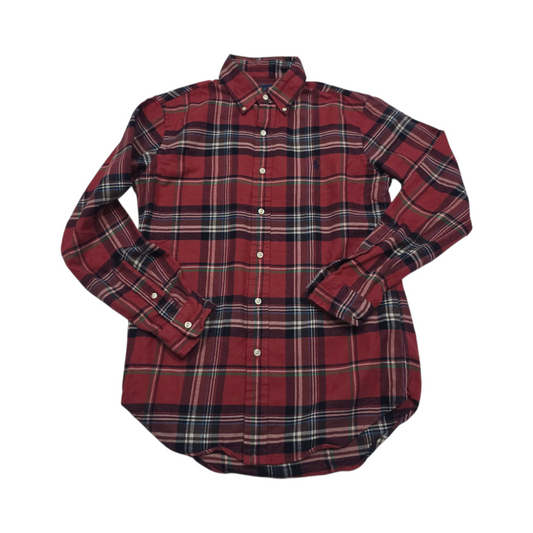 Camisa Ralph Lauren Chico S Cuadro Rojos