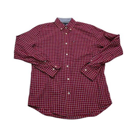 Camisa Tommy Hilfiger Chico S Cuadro Rojo