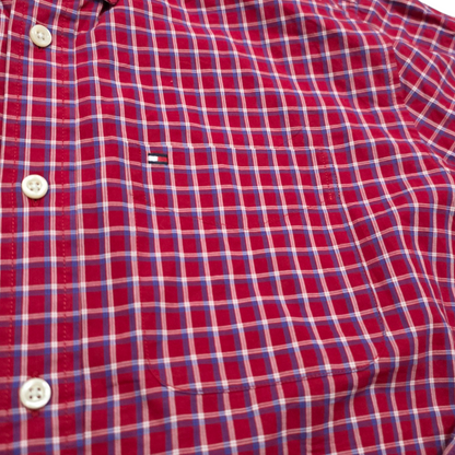 Camisa Tommy Hilfiger Chico S Cuadro Rojo