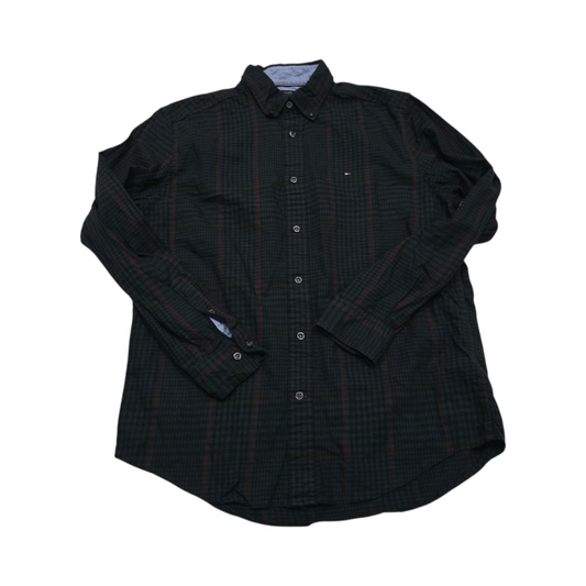 Camisa Tommy Hilfiger Mediana M Cuadro Verde
