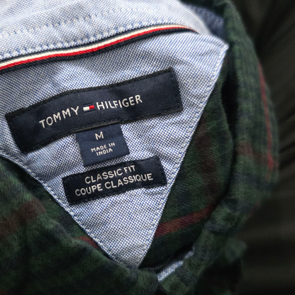 Camisa Tommy Hilfiger Mediana M Cuadro Verde