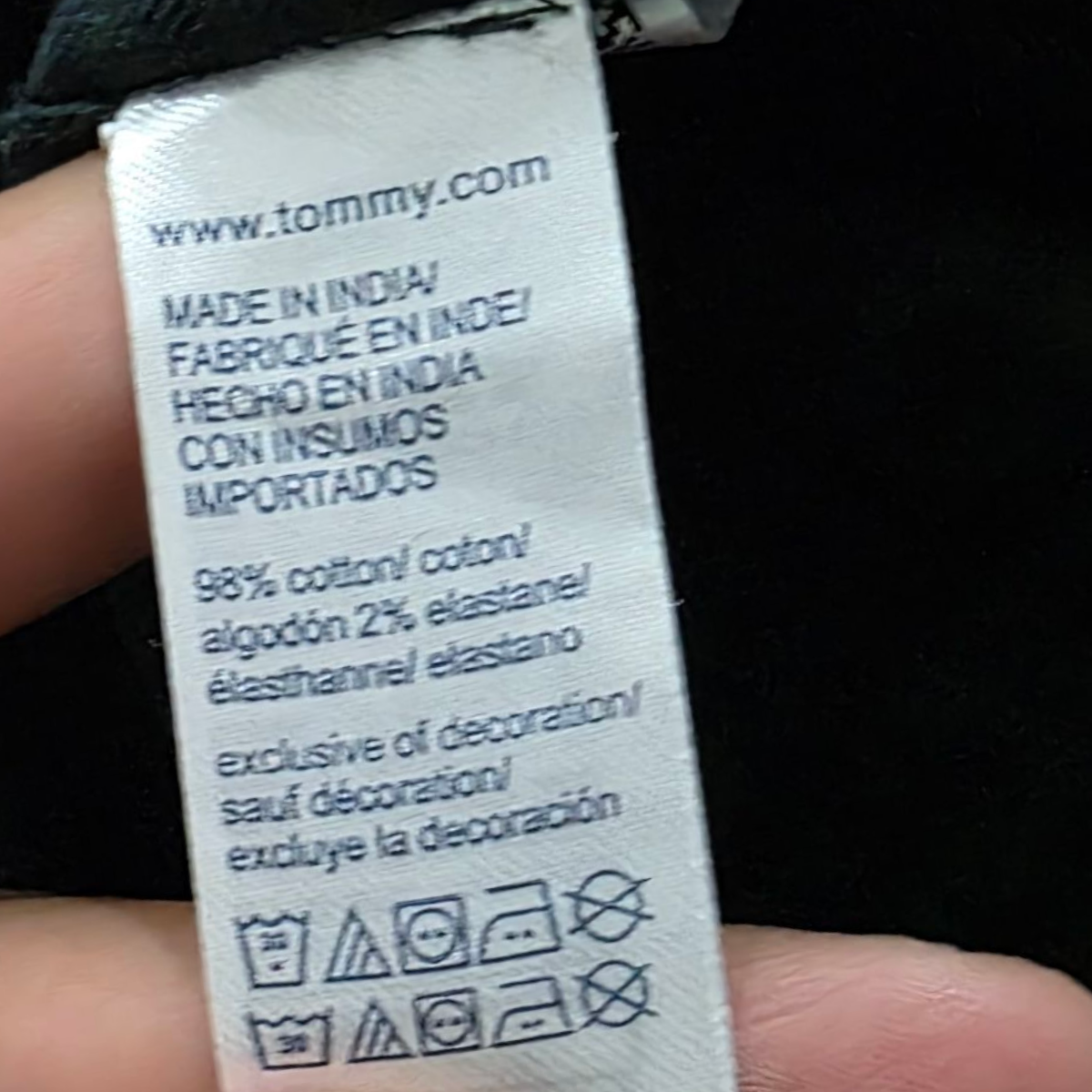 Camisa Tommy Hilfiger Mediana M Cuadro Verde