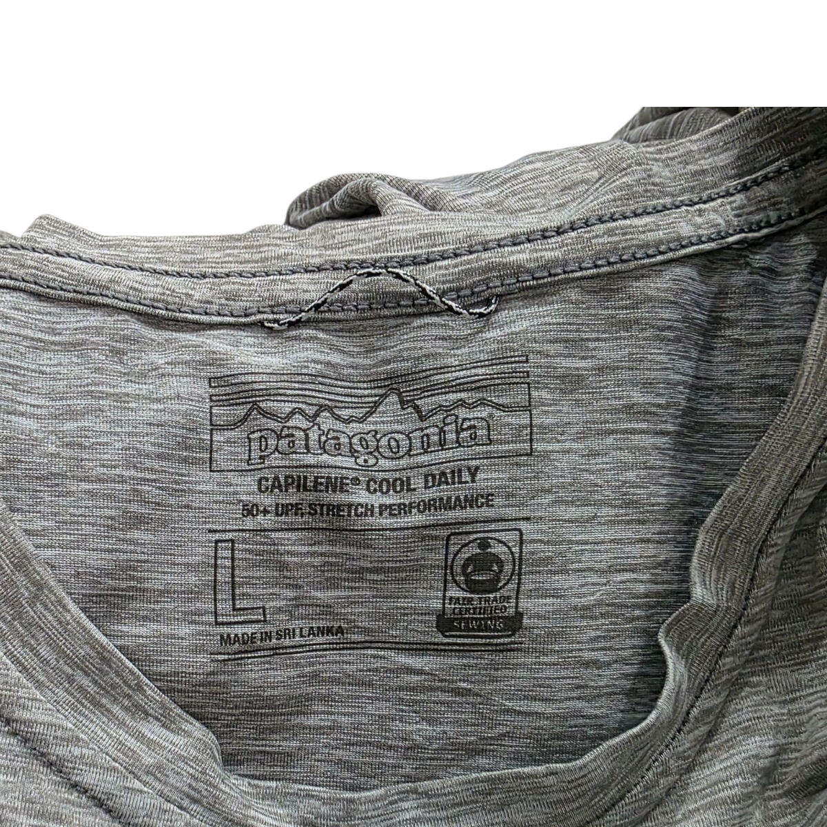 Playera Manga Larga Patagonia Grande L Gris