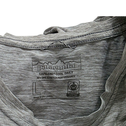 Playera Manga Larga Patagonia Grande L Gris