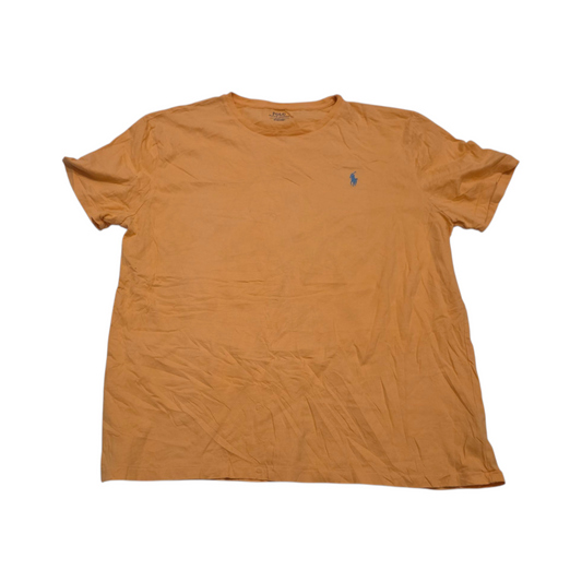 Playera Ralph Lauren Xgrande Xl Naranja Pony Azul Claro