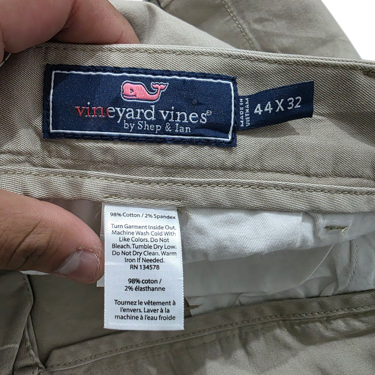 Pantalon Vineyard Vines 44x32 Cafe Claro