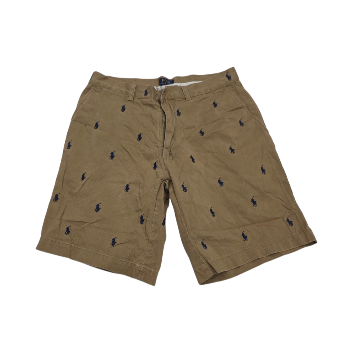 Bermuda Ralph Lauren Ponys Talla 32 Cafe