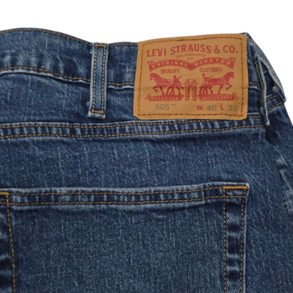 Pantalon Recto Levis 505 40x30 Azul