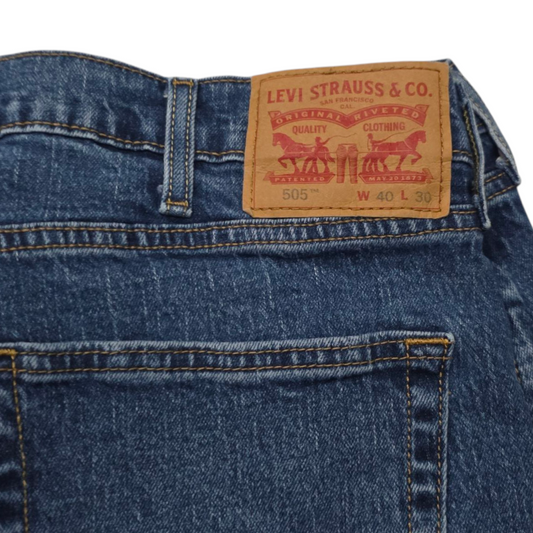 Pantalon Recto Levis 505 40x30 Azul