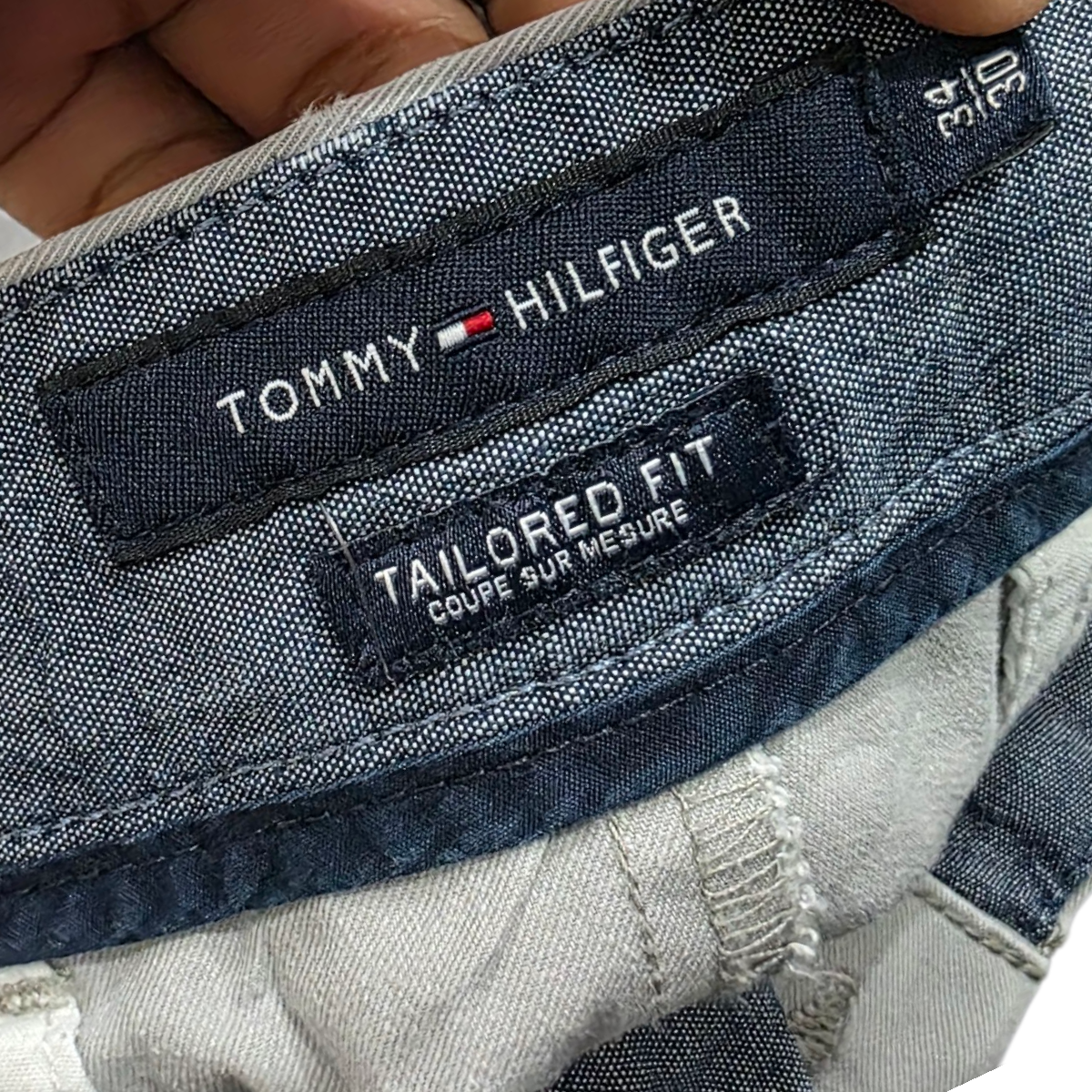 Pantalon Tailored Fit Tommy Hilfiger 34x30 Gris