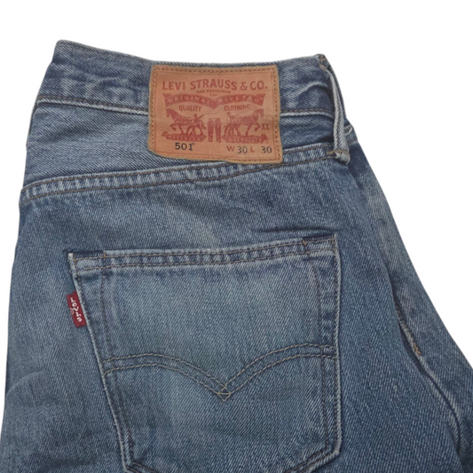 Pantalon Levis 501 30x30 Azul