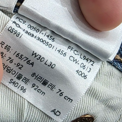 Pantalon Levis 501 30x30 Azul
