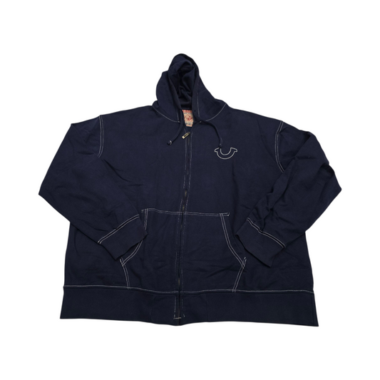 Sudadera True Religion 4xl Azul Con Gorro