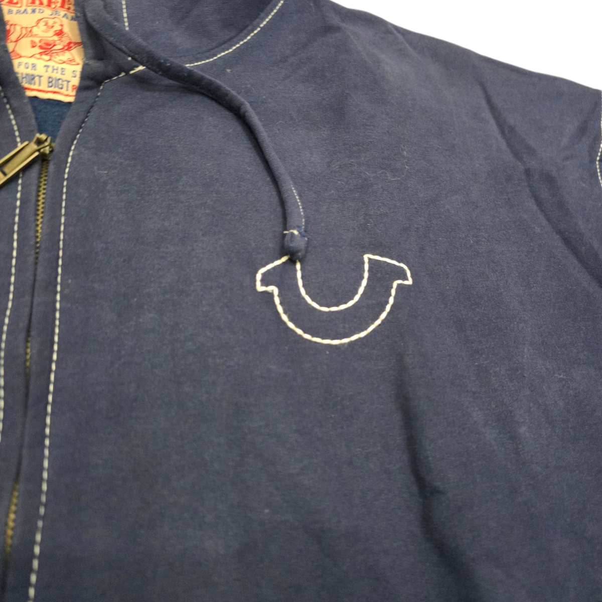 Sudadera True Religion 4xl Azul Con Gorro