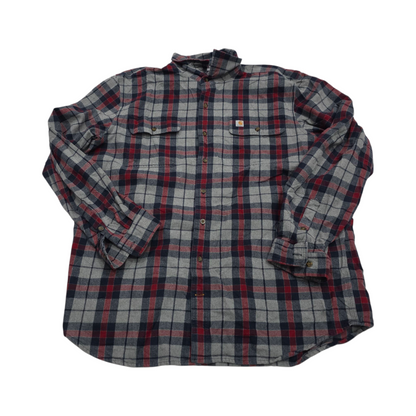 Camisa Carhartt Xgrande Xl Cuadro Gris