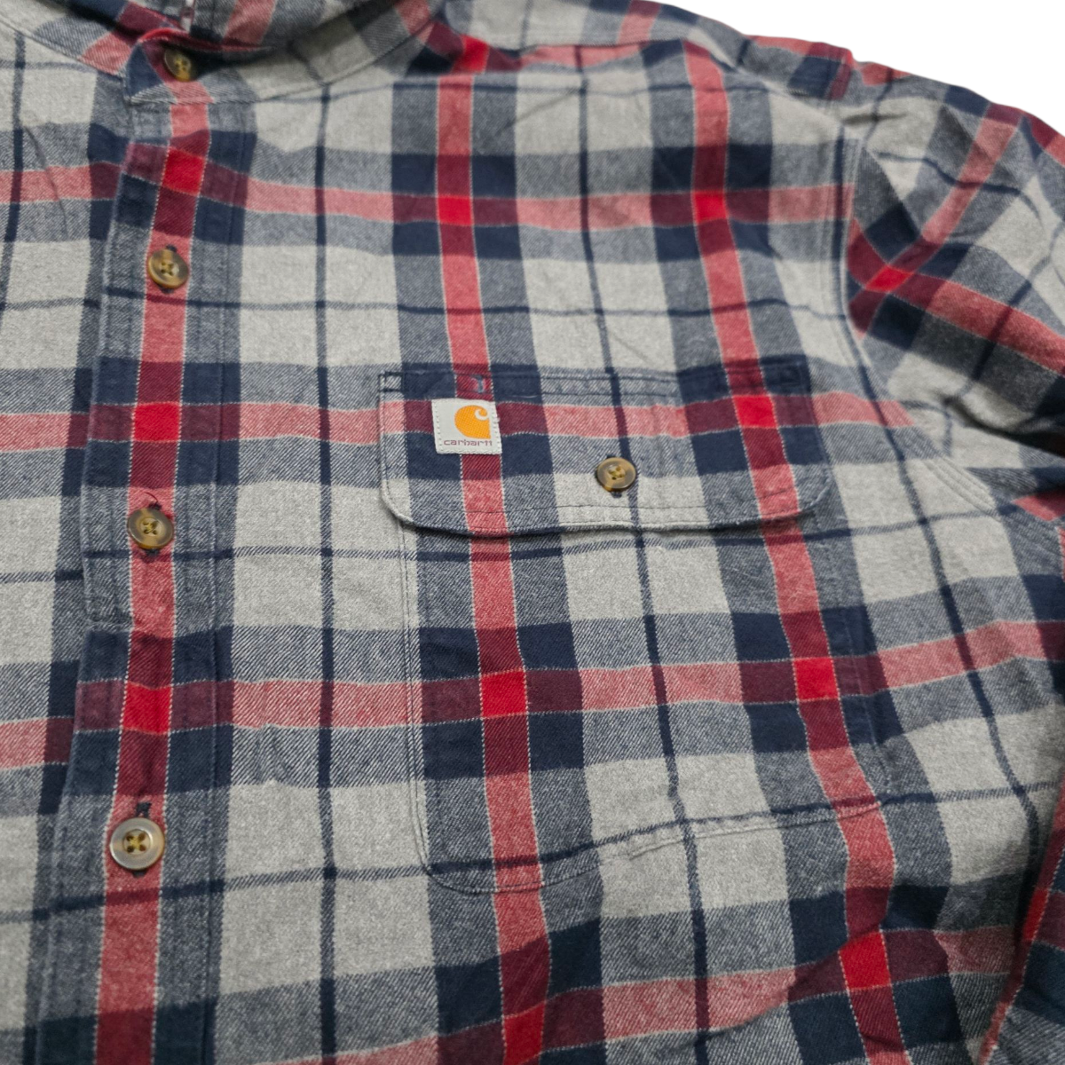 Camisa Carhartt Xgrande Xl Cuadro Gris