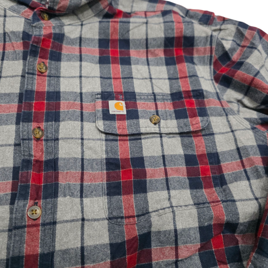 Camisa Carhartt Xgrande Xl Cuadro Gris
