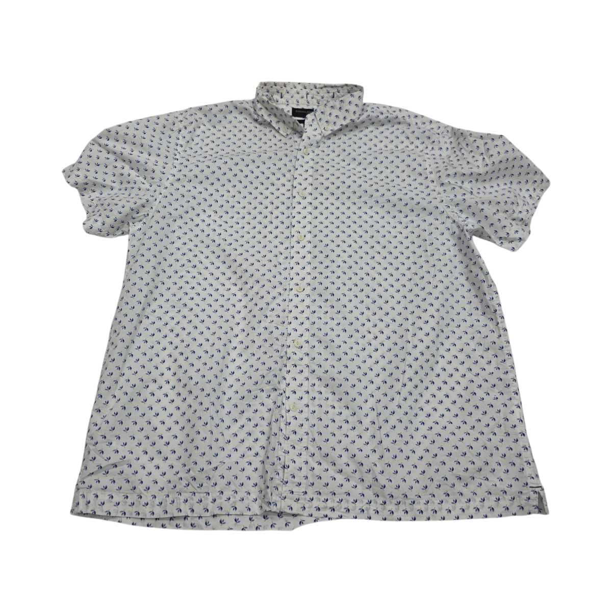 Camisa Manga Corta Banana Republic Xgrande Xl Blanco
