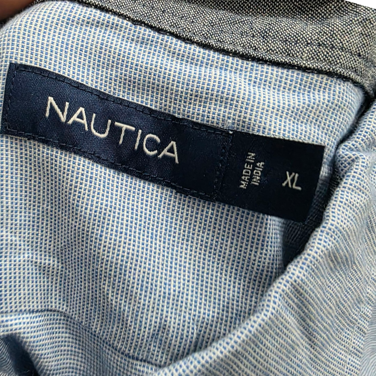 Camisa Nautica Xgrande Xl Azul